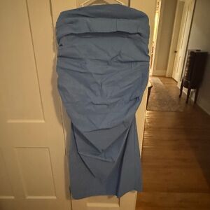 Anthropologie Strapless Blue Dress